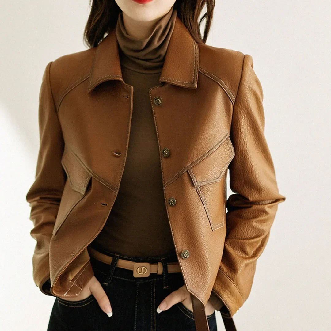 Rebelia Leather Jacket – Tailored Fit for Day & Night Wear
