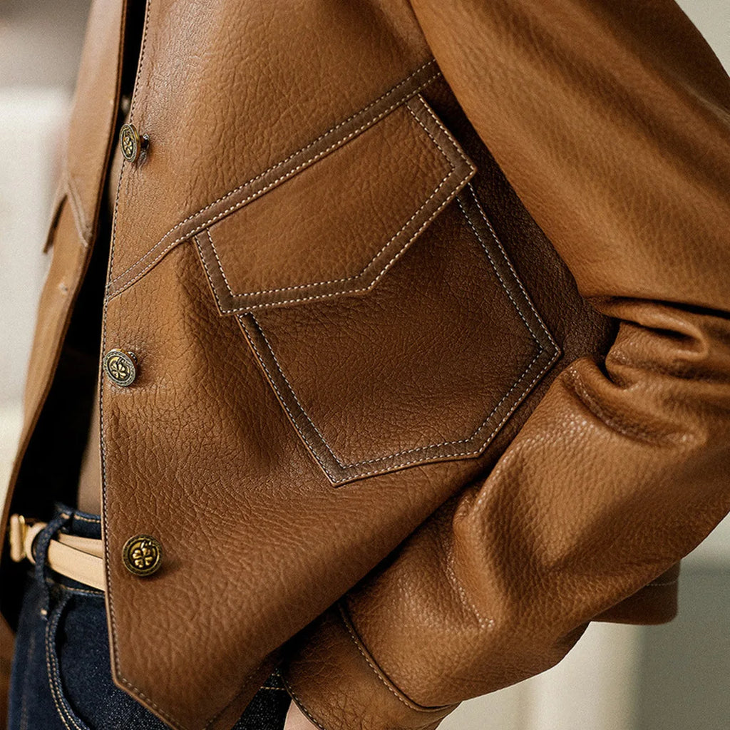 Rebelia Leather Jacket – Tailored Fit for Day & Night Wear