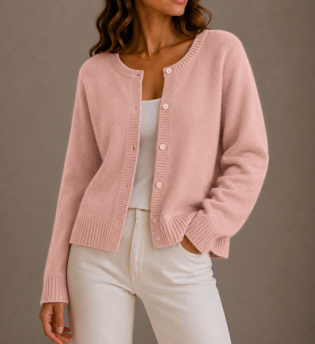 Women's Soft Button-Up Knit Cardigan Sweater-Trendy 4 Us