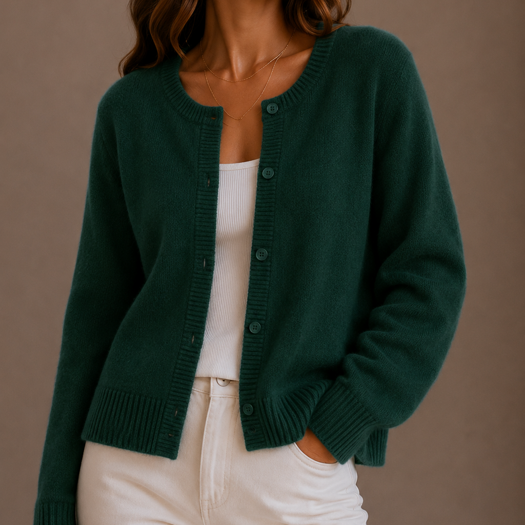 Women's Soft Button-Up Knit Cardigan Sweater-Trendy 4 Us