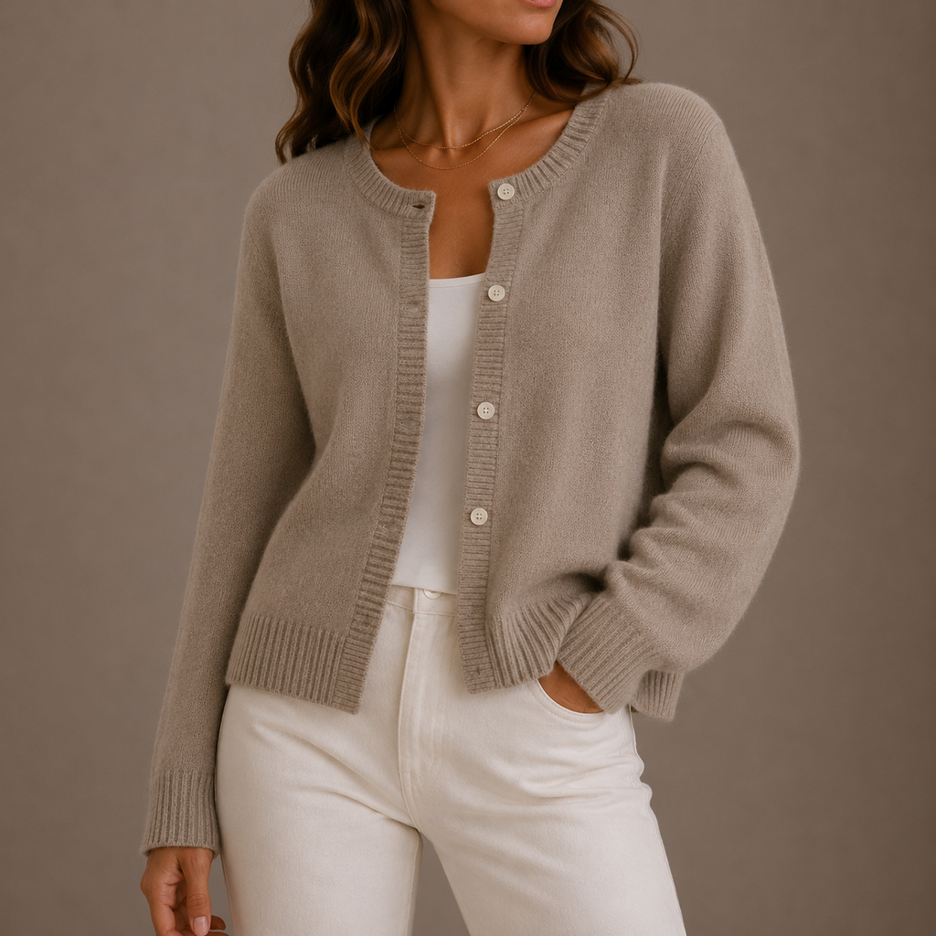 Women's Soft Button-Up Knit Cardigan Sweater-Trendy 4 Us