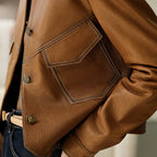 Women's Tailored Leather Jacket for Day and Night Wear-Trendy 4 Us