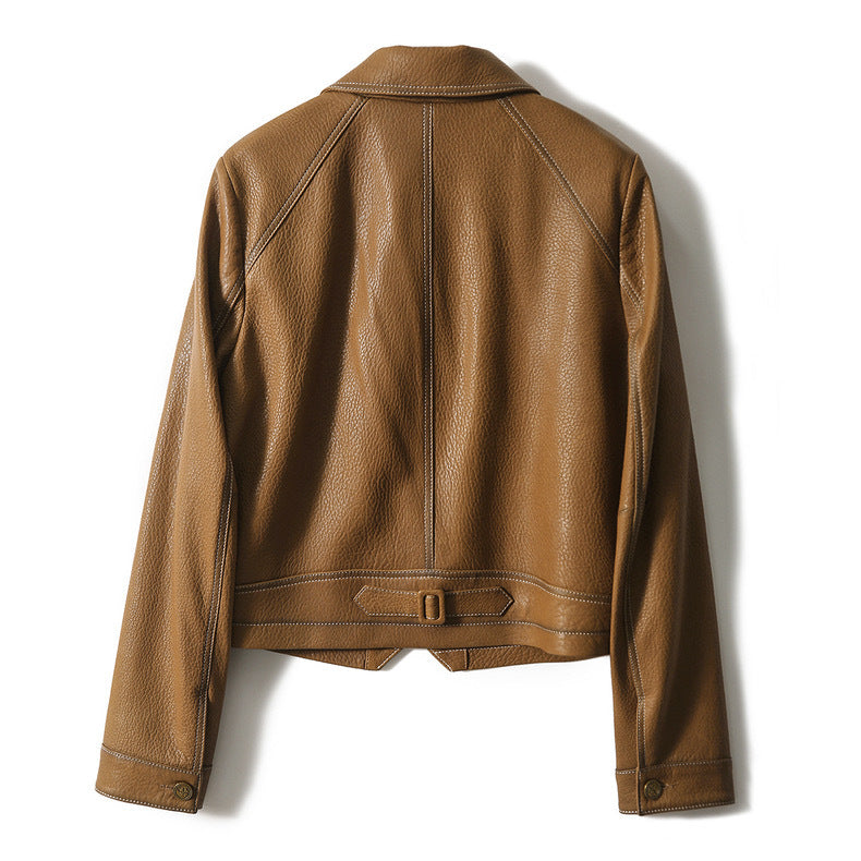 Women's Tailored Leather Jacket for Day and Night Wear-Trendy 4 Us