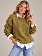 Women's Loose Fit Cashmere Sweater — Soft & Cozy Knitwear